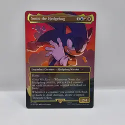Sonic the Hedgehog #2087 FOIL MTG Secret Lair Sonic the Hedgehog - Image 1