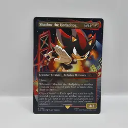 Shadow the Hedgehog #2086 FOIL MTG Secret Lair Sonic the Hedgehog - Image 1