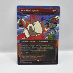 Knuckles's Gloves #2095 FOIL MTG Secret Lair Sonic the Hedgehog - Image 1