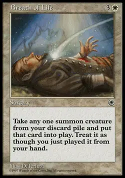 Breath of Life - Light Play MTG Portal - Image 1