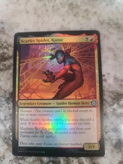 MTG, Scarlet Spider, Kaine FOIL 143 NM Marvel's Spider-Man Foil - Image 1