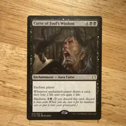 Curse of Fool's Wisdom - 016 - NM - Commander 2019 (C19) - MTG - Image 1