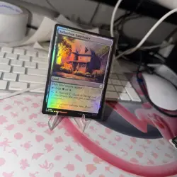 NM Foil Suburban Sanctuary, MTG, Marvel's Spider-Man, Magic the Gathering, 185 - Image 1