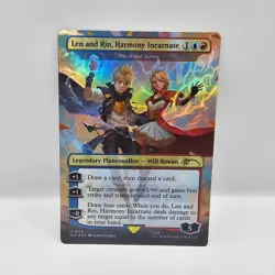Len and Rin, Harmony Incarnate #1600 FOIL MTG Secret Lair Hatsune Miku - Image 1