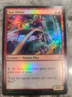 NM Foil Taxi Driver, MTG, Marvel's Spider-Man, Magic the Gathering, 97 - Image 1