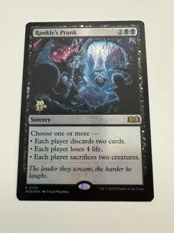 Rankle’s Prank Foil Promo Prerelease MTG Magic the Gathering Card NM Mint WOE - Image 1