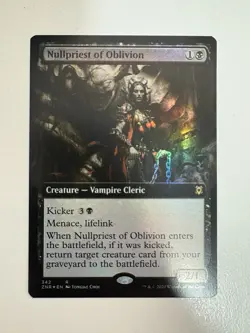 Nullpriest of Oblivion Foil Borderless MTG Magic the Gathering Card NM Mint ZNR - Image 1