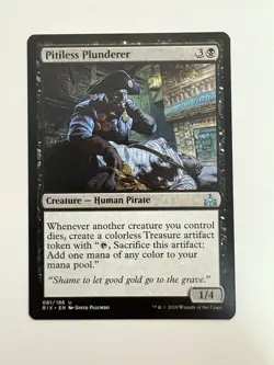 Pitiless Plunderer MTG Magic the Gathering Card NM Near Mint RIX - Image 1