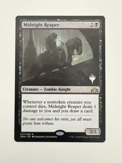 Midnight Reaper Promo Planeswalker Stamp MTG Magic Gathering Card NM Mint GRN - Image 1