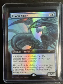 2022 MTG Magic the Gathering Secret Lair Drop Foil 621 Psionic Sliver Borderless - Image 1