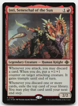 MTG Inti, Seneschal of the Sun FOIL R The Lost Caverns of Ixalan 156 LP - Image 1