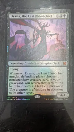 Drana, the Last Bloodchief Zendikar Rising Foil Magic Card MTG - Image 1