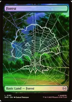 MTG Marvel Forest 193 Foil Marvel's Spider-Man #193 - Image 1