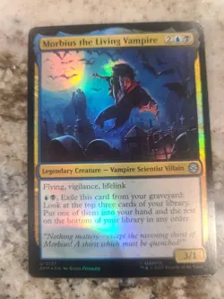 NM Foil Morbius the Living Vampire, MTG, Marvel's Spider-Man, Magic, 137 - Image 1