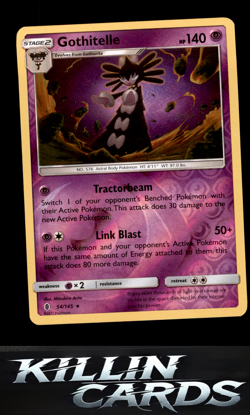 Reverse Holofoil Gothitelle 54/145 Pokemon Rare SM - Guardians Rising Card NM - Image 1