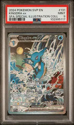 2024 POKEMON SVP EN-SV BLACK STAR PROMO #131 KINGDRA EX PSA 9 - Image 1