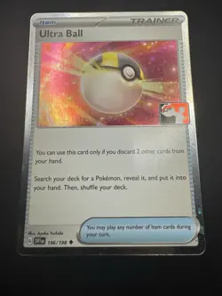 Ultra Ball 196/198 Pokemon Play! Prize Pack Series 3 Cosmo Holo Pack Fresh Stamp - Image 4