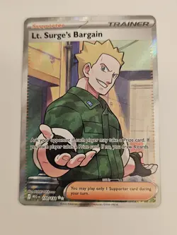 Lt. Surge's Bargain 170/132 Me01: Mega Evolution Holo Pokemon TCG - Image 1
