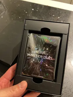 Yugioh Black Tcg Master Duel Sleeves With Box Sealed Sleeves 100 Count - Image 1