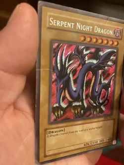 Serpent Night Dragon - MRL-103 - Secret Rare - Unlimited - Damaged Yugioh - Image 3