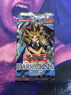 Yugioh Vintage Dark Crisis EMPTY Booster Wrapper NO Cards 1st Edition - Image 1