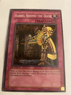 Barrel Behind the Door Super Rare 1st Edition PGD-095 MP Yugioh - Image 1