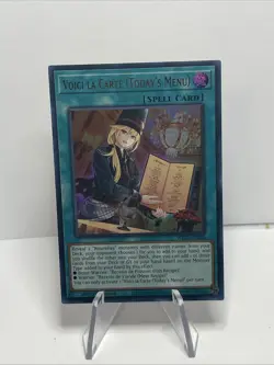 *** VOICI LA CARTE (TODAY'S MENU) *** 1ST EDITION ULTRA RARE WISU-EN036 YUGIOH! - Image 1