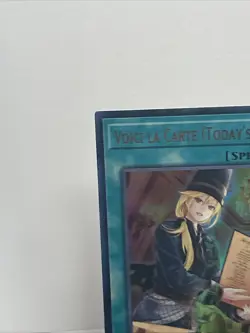 *** VOICI LA CARTE (TODAY'S MENU) *** 1ST EDITION ULTRA RARE WISU-EN036 YUGIOH! - Image 2