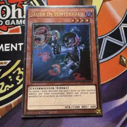 Yugioh! Jager im Hinterhalt Quarter Century Secret Rare - RA03-DE170 1. Auflage - Image 1