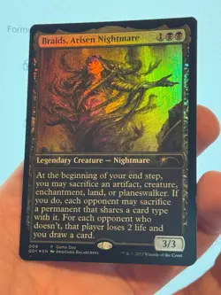 1X FOIL Braids, Arisen Nightmare Game Day Promo NM MTG Magic GDY Commander EDH - Image 3