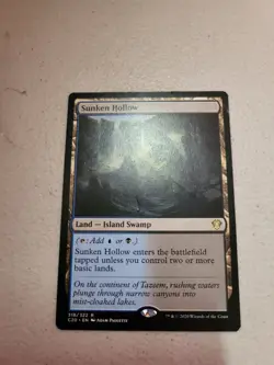 MTG Magic the Gathering Sunken Hollow (318/344) Commander 2020 LP - Image 1