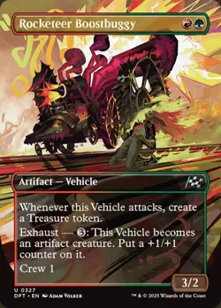 1x Rocketeer Boostbuggy - Extended Art NM Eng MTG - Aetherdrift - Image 1