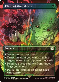 Clash of the Eikons Foil Borderless FINAL FANTASY NM MTG - Image 1
