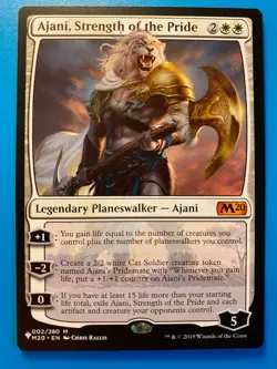 MTG 1x Ajani, Strength of the Pride # 2 Core Set 2020 M20 Magic Gathering x1 NM - Image 1