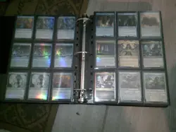 YARDSALE FIND MAGIC THE GATHERING COLLECTION FOLDER look mtg rares and foils - Image 3
