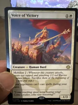 Voice Of Victory Foil Rare MTG Tarkir Dragonstorm - Image 1