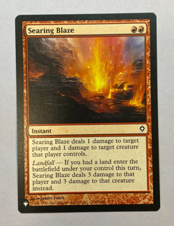 MTG - Searing Blaze - NM - The List - Mystery Booster 2 - Image 1