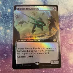 Simian Simulacrum (FOIL) x1 - MTG The Brothers' War BRO #352 - Image 1
