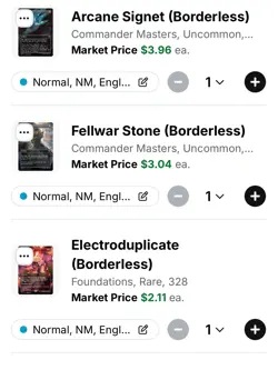 X6 Borderless Commander Deck Essentials X2 Foil $11.63 Market Value - Image 4