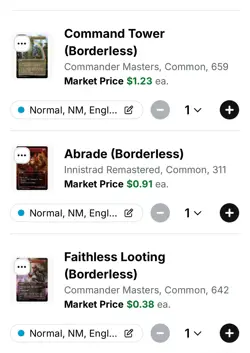 X6 Borderless Commander Deck Essentials X2 Foil $11.63 Market Value - Image 5