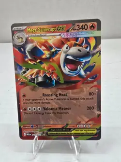 Mega Camerupt EX 022/132 Mega Evolution Holo Rare Pokemon TCG Card - NM - Image 1