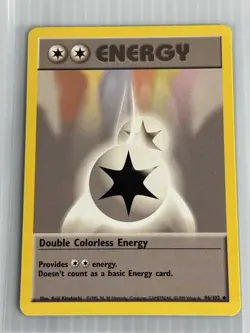 Pokemon TCG Double Colorless Energy Base Set Regular Card 096/102 NM/MINT - Image 1