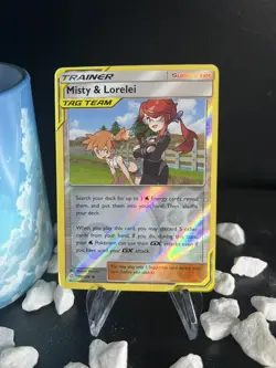 POKEMON MISTY & LORELEI 199/236 REVERSE HOLO COSMIC ECLIPSE TAG TEAM NEAR MINT - Image 1