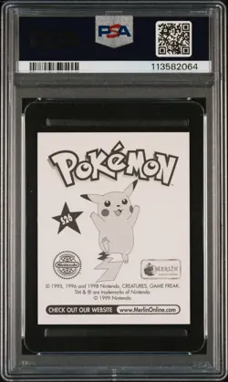 1999 MERLIN POKEMON #S26 ASH-PRISM PSA 9 - Image 2
