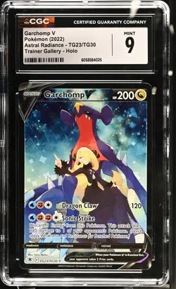 GARCHOMP V Astral Radiance Trainer Gallery Holo #TG23 CGC 9 Pokemon - Image 1