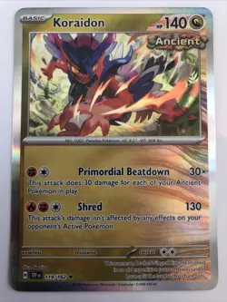 Pokemon TCG Temporal Forces Koraidon Holofoil 119/162 NM Rare - Image 1