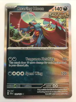 Pokemon TCG Temporal Forces Roaring Moon Holofoil 109/162 NM Rare - Image 1