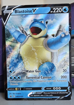 Blastoise V SWSH101 Black Star Promo Pokemon Sword & Shield Ultra Rare Card NM - Image 2