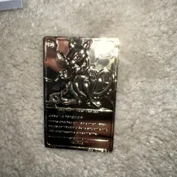 Pokemon 1999 Mewtwo #150 BURGER KING Gold-Plated Card in Protective Case RARE - Image 3