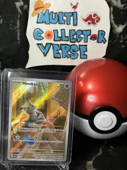 Pokemon TCG Cards Mimikyu SVP075 Illustration Rare Black Star Promo Holo NM-M - Image 1